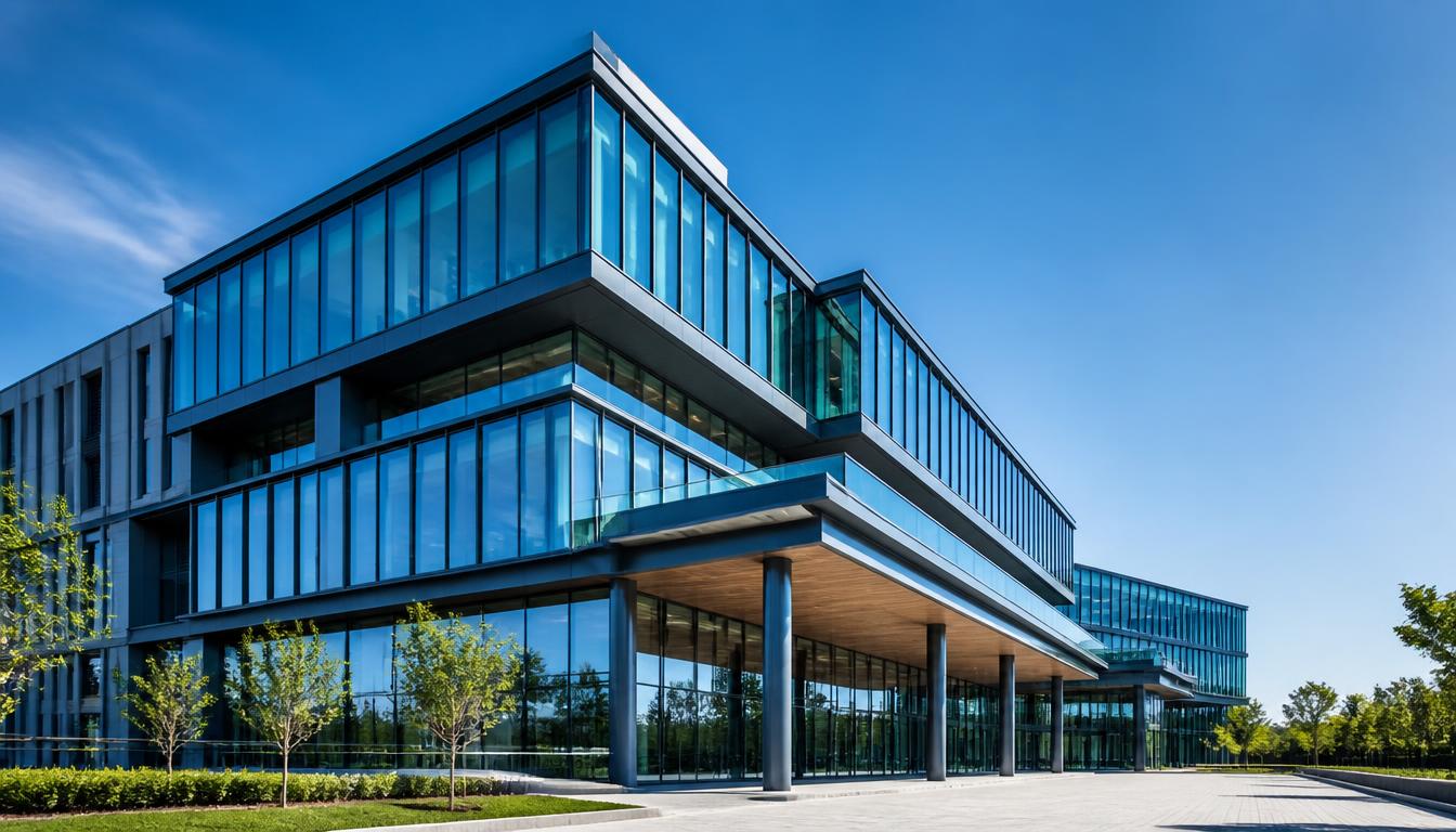 Façade aluminium contemporaine réalisée par une société du groupe Cantalis